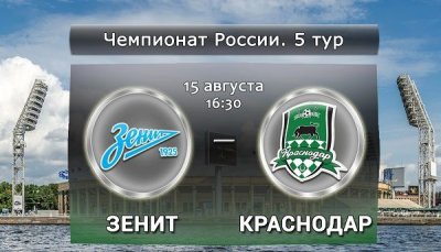 Видео обзор матча Зенит - Краснодар (15.08.2015)