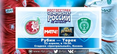 Видео обзор матча Рубин - Терек (23.04.2016)