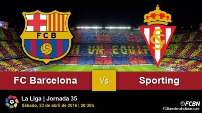 Видео обзор матча Барселона - Спортинг Хихон (23.04.2016)