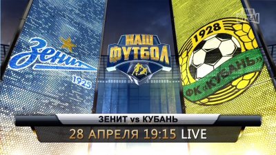 Видео обзор матча Зенит - Кубань (28.04.2016)